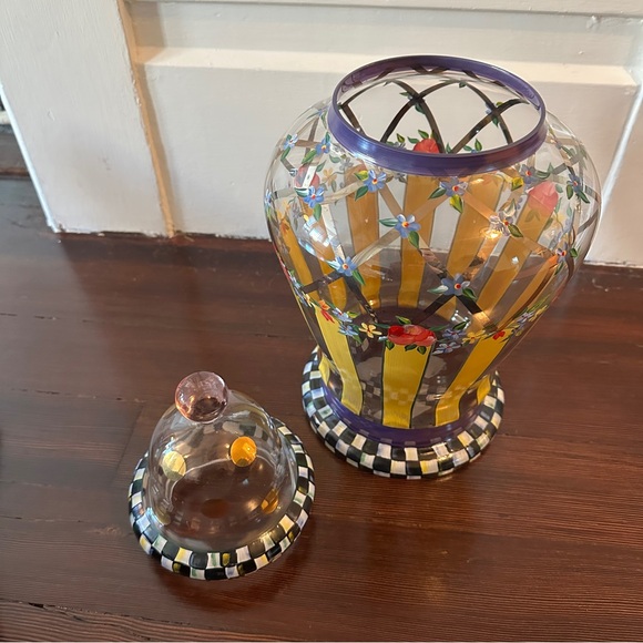 NWT Authentic MACKENZIE-CHILDS Garland Apothecary Jar - Picture 14 of 16